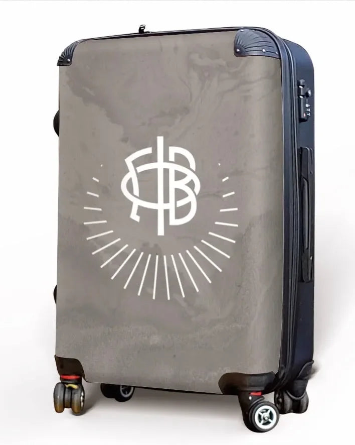 Gamma Phi Beta Carry-on Suitcase - Marble Crescent Moon Suitcases