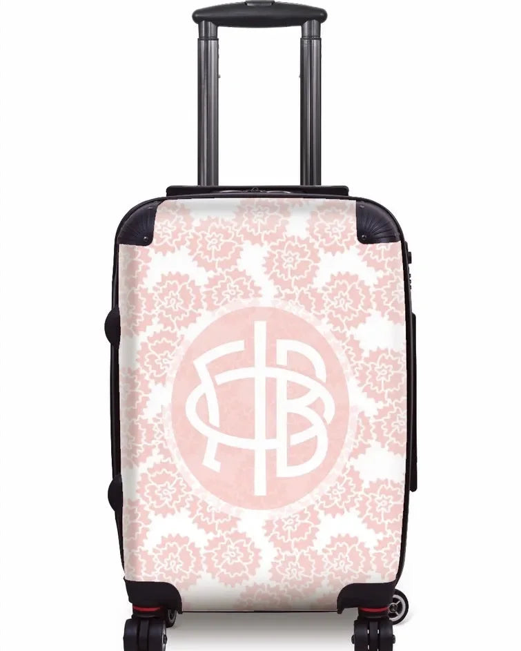 Gamma Phi Beta Carry-on Suitcase - Pink Carnations Suitcases