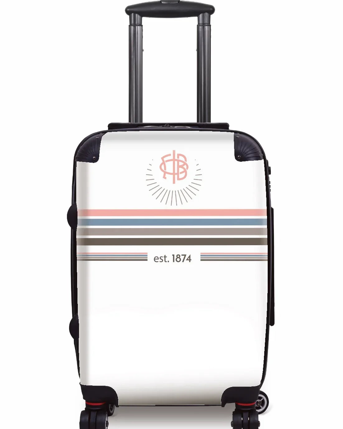 Gamma Phi Beta Carry-on Suitcase -Preppy Stripes