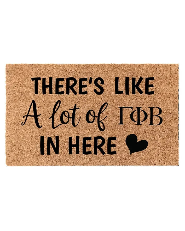 Gamma Phi Beta Coir Doormat - A Lot of Door Mats