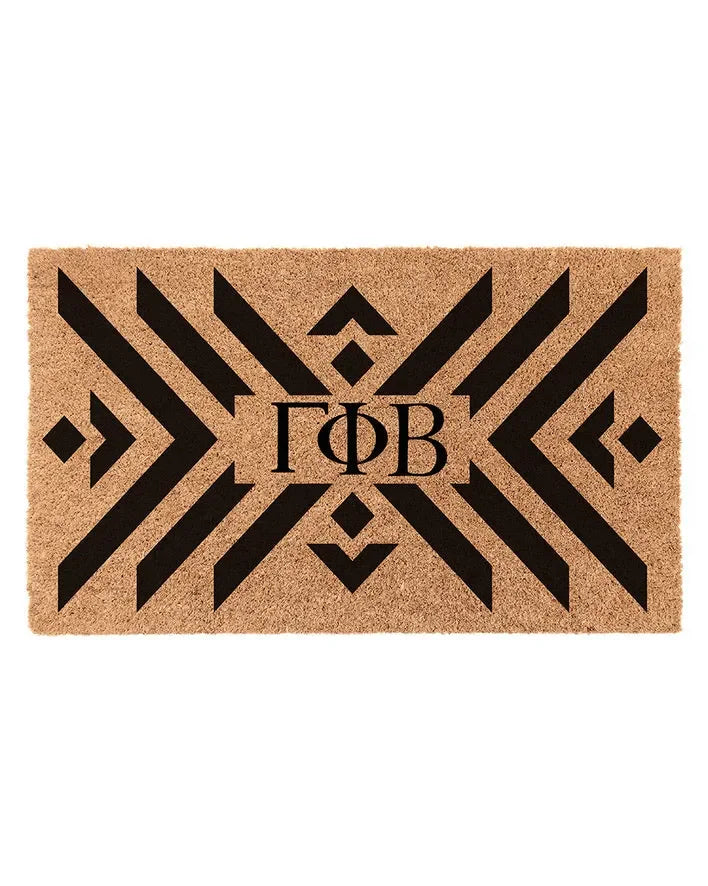 Gamma Phi Beta Coir Doormat - Boho Door Mats