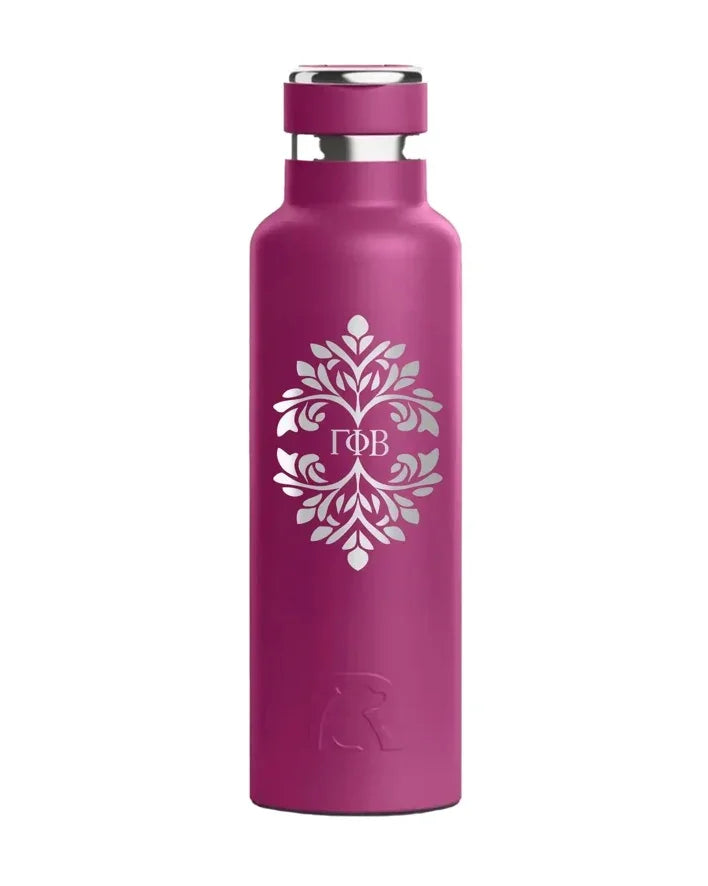 Gamma Phi RTIC 20 oz Journey Ceramic Lined Water Bottle - Ornamental