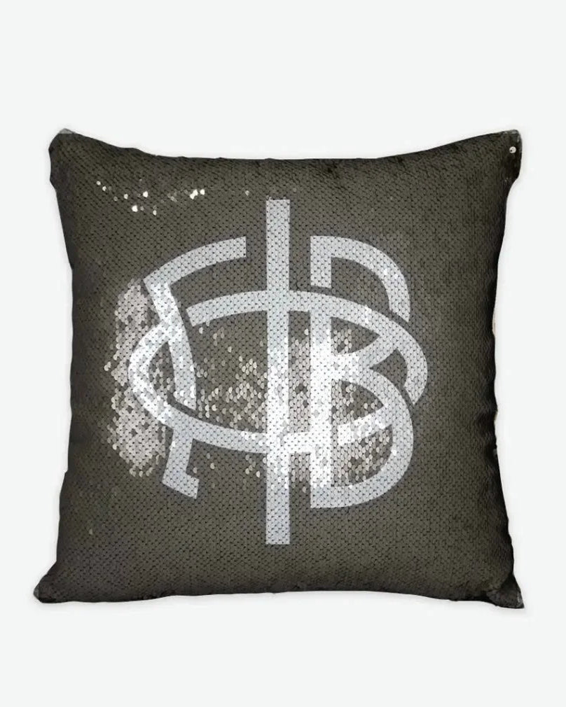 Gamma Phi Beta Sequin Pillow Cover - Greek Letters