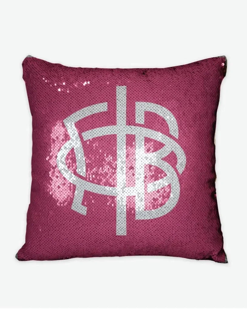 Gamma Phi Beta Sequin Pillow Cover - Greek Letters Pillow Covers