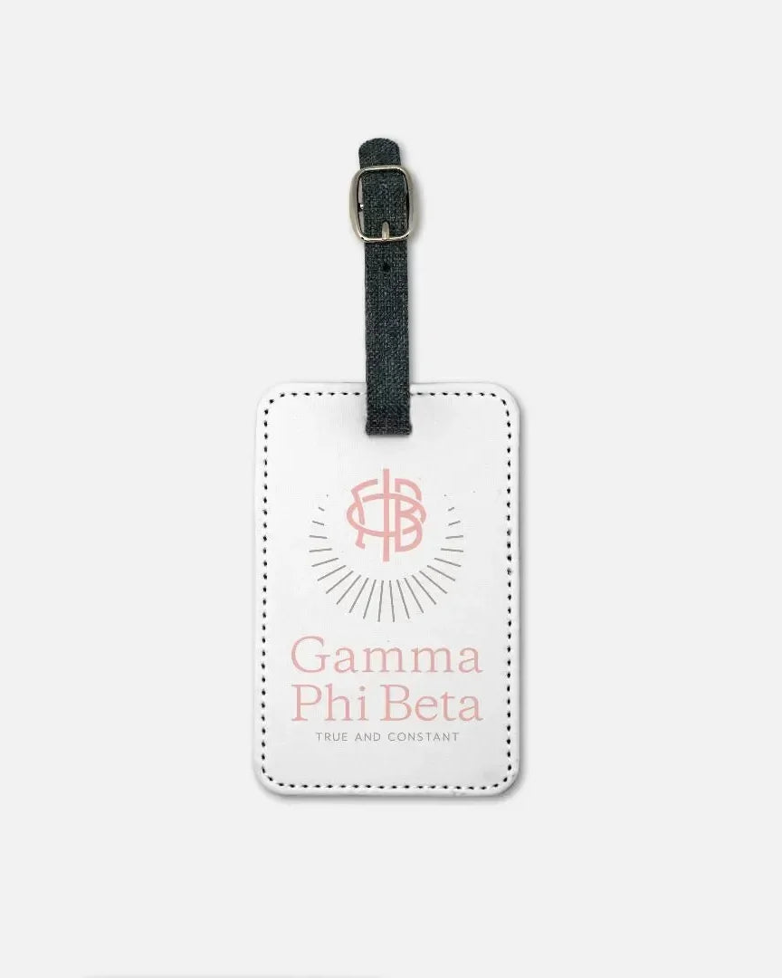 Gamma Phi Beta (Set of 2) Traditional Luggage Tag Luggage Tags