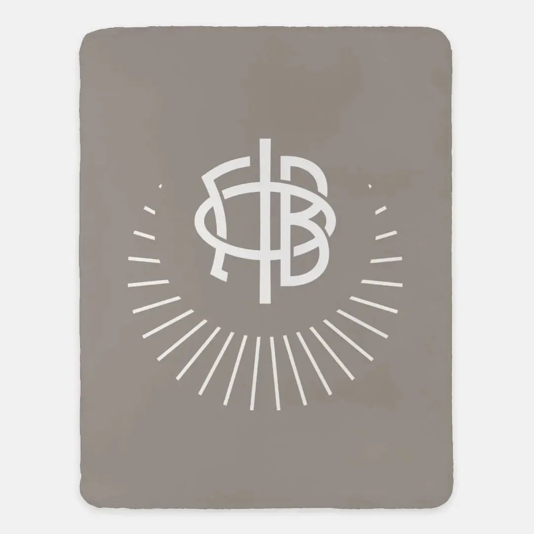 Gamma Phi Beta XL 60x80 Sherpa Throw Blanket - Crescent A-La-Mode