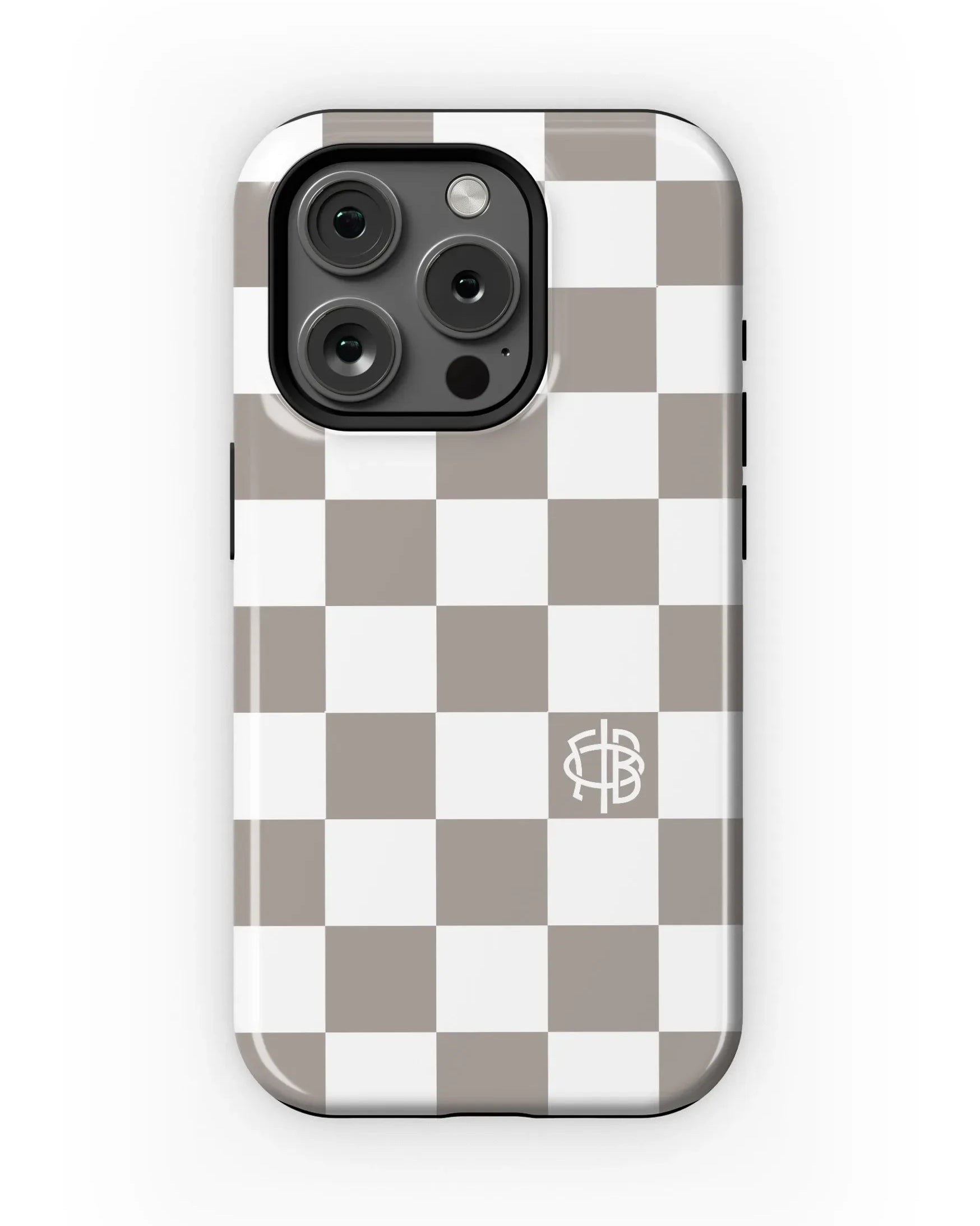 Gamma Phi Beta iPhone 16, 15, 14 Mobile Phone Case - A La Mode Check Gloss Mobile Phone Cases