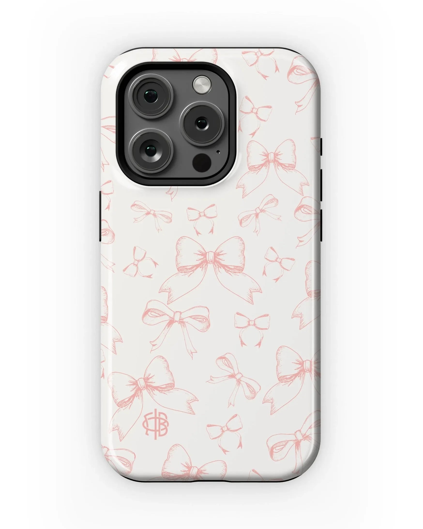 Gamma Phi Beta iPhone 16, 15, 14 Mobile Phone Case - Bows Gloss Mobile Phone Cases