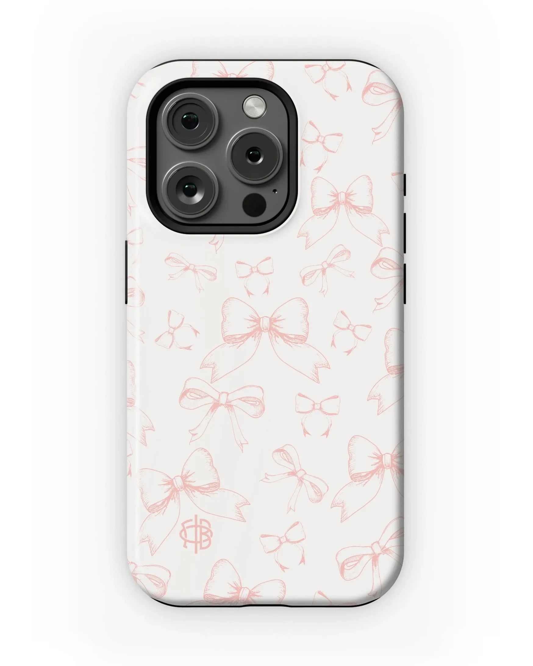 Gamma Phi Beta iPhone 16, 15, 14 Mobile Phone Case - Bows Matte Mobile Phone Cases