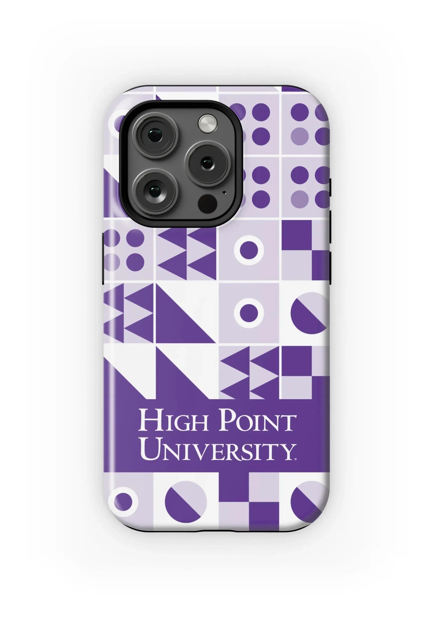 High Point University iPhone 15, 14, 13 Mobile Phone Case - Geo Purple Matte Mobile Phone Cases