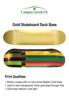 BLAZE Gold Skateboard Deck Skateboard