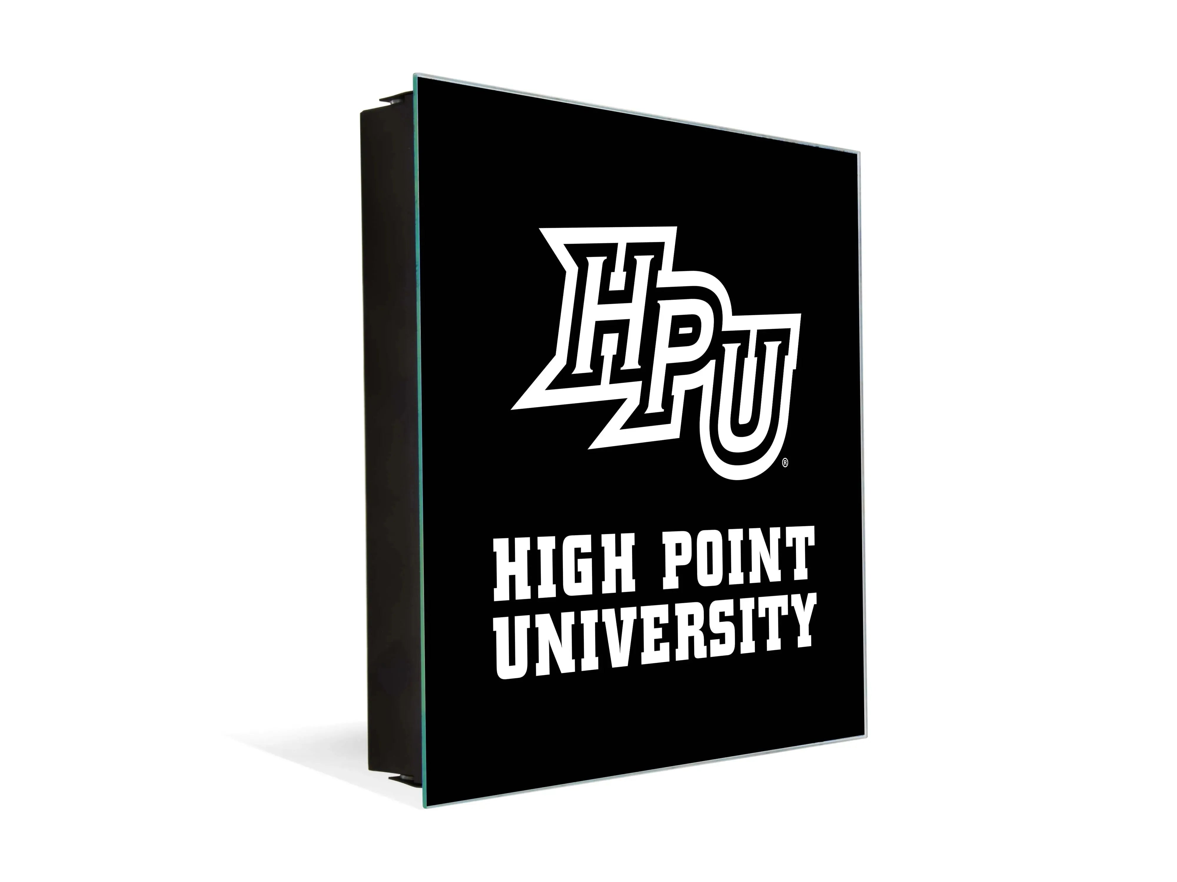 3-in-1 High Point University HPU Magnetic Dry-Erase Key Box / Key Cabinet Black Key Box