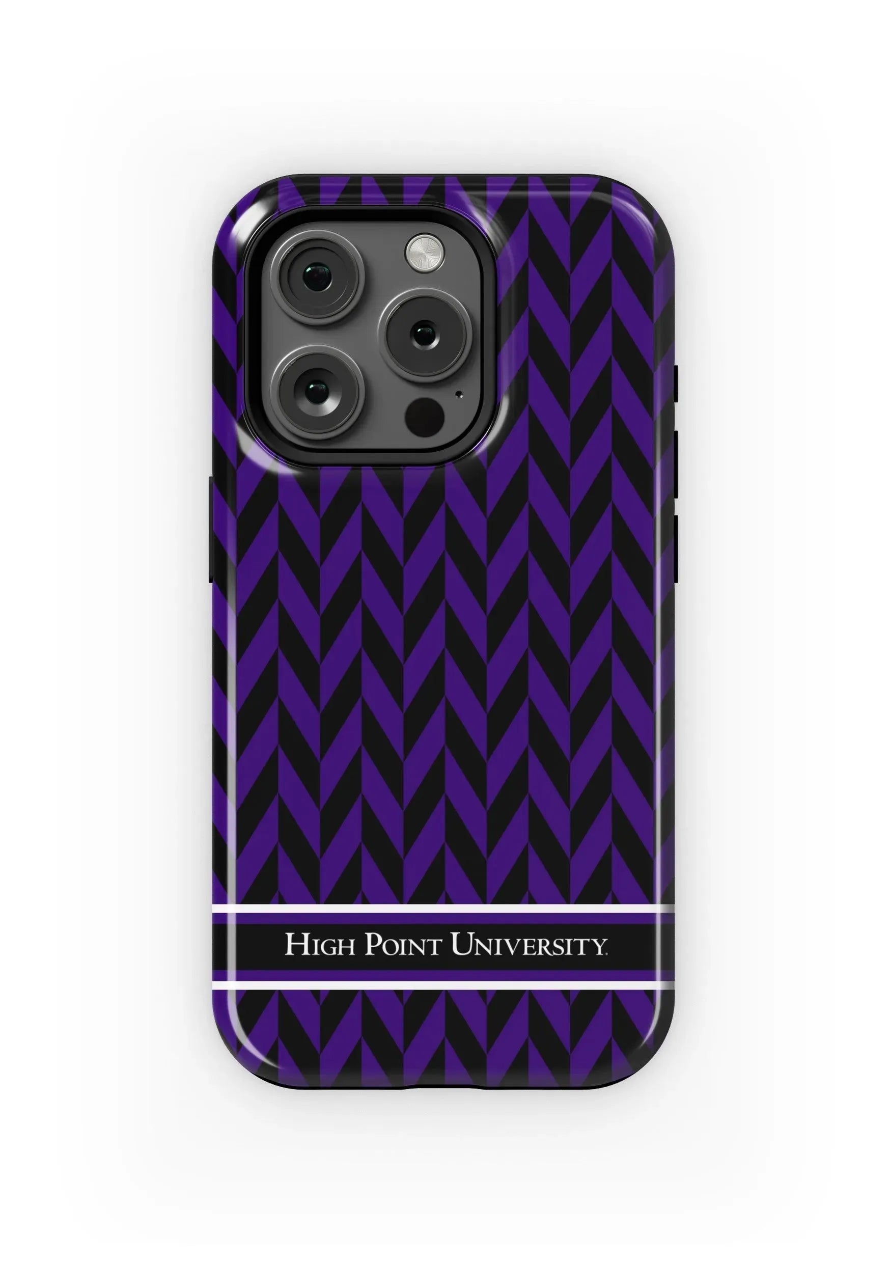 High Point University iPhone 15, 14, 13 Mobile Phone Case - Zig Zag Gloss Mobile Phone Cases