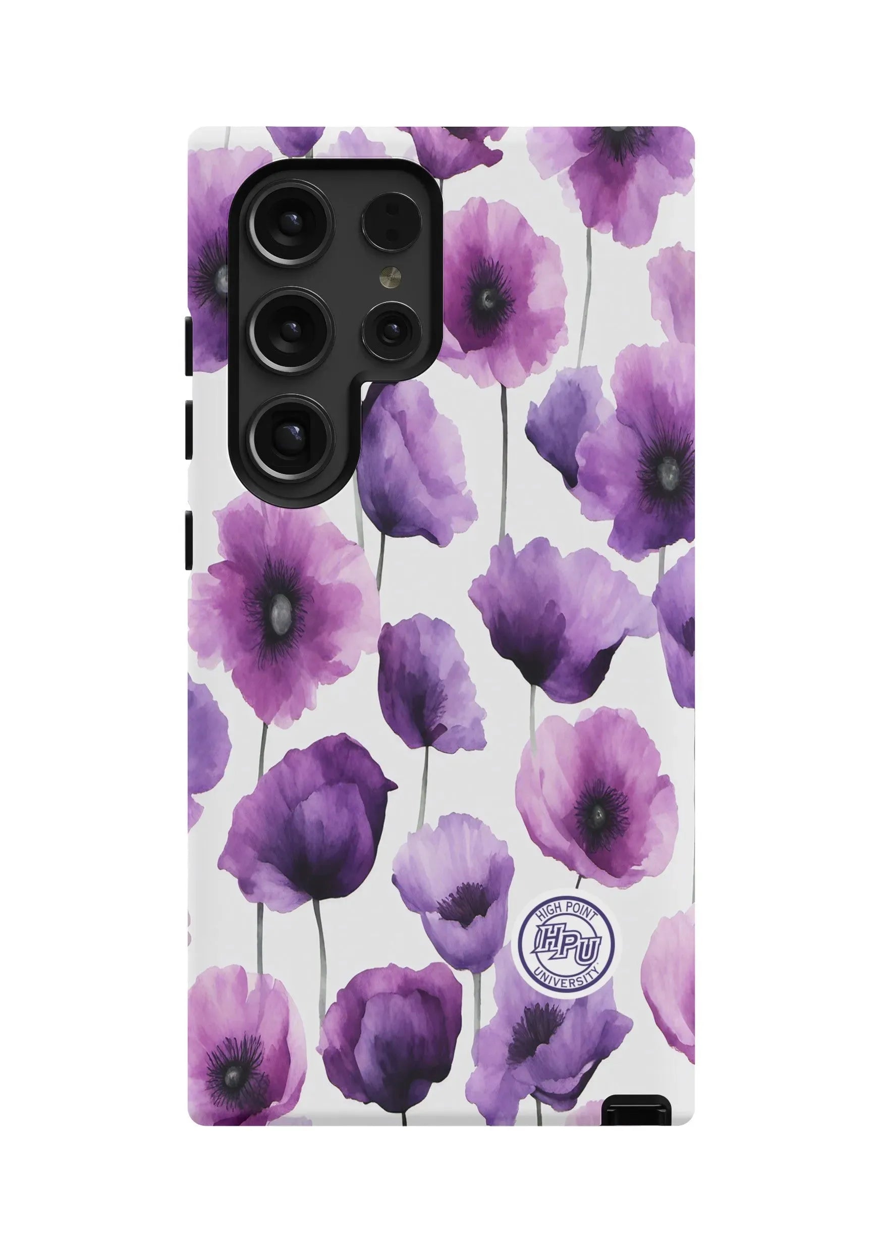 High Point University Samsung Galaxy S24, S23 Mobile Phone Case - Bold Floral Matte Mobile Phone Cases