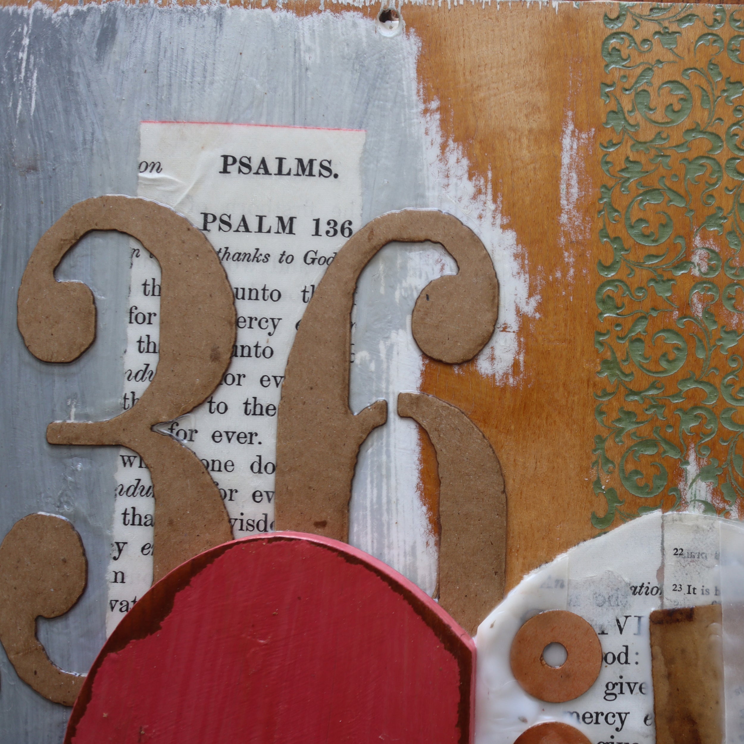 His Love Endures Forever Collage Art Prints | Religious Wall Art