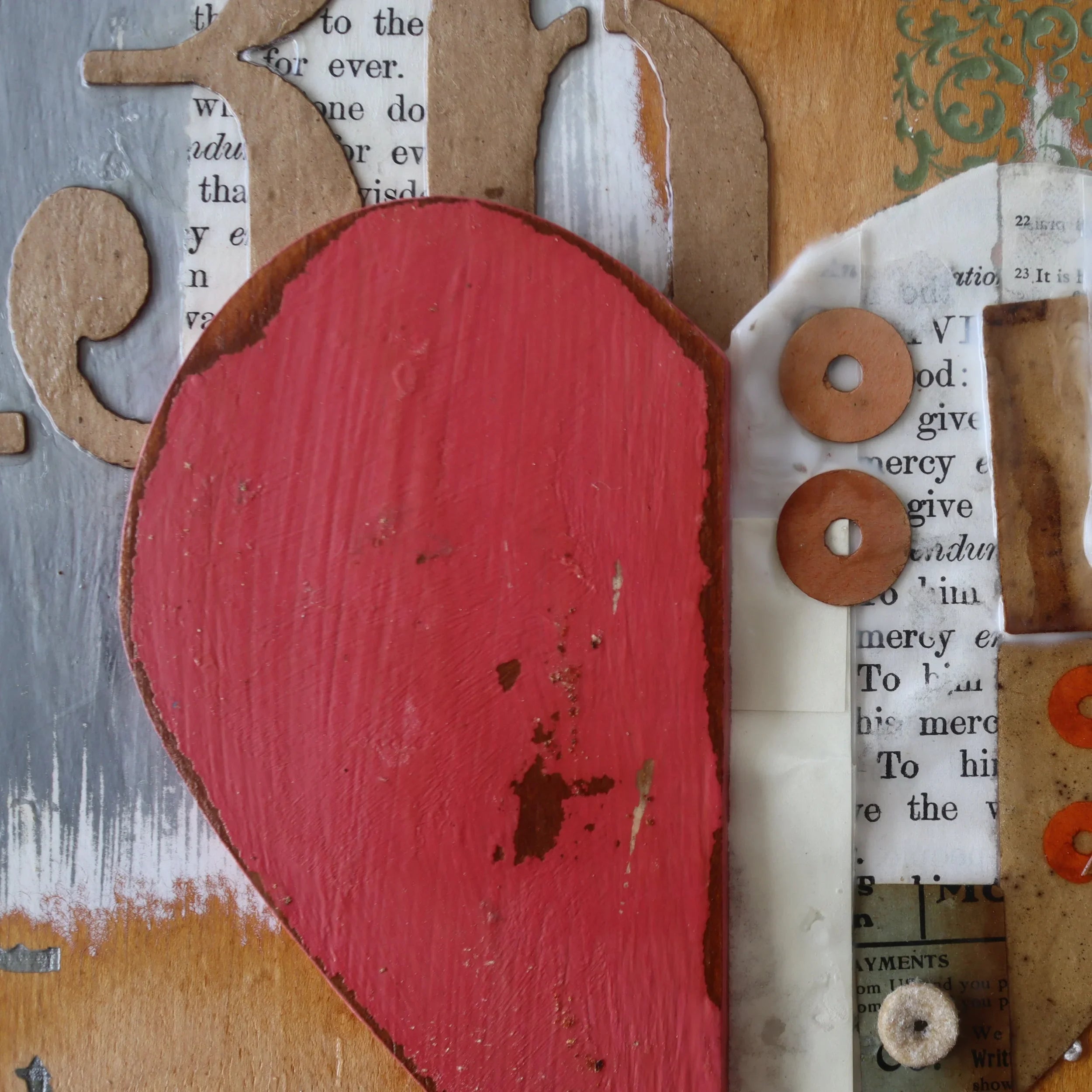 His Love Endures Forever Collage Art Prints | Religious Wall Art