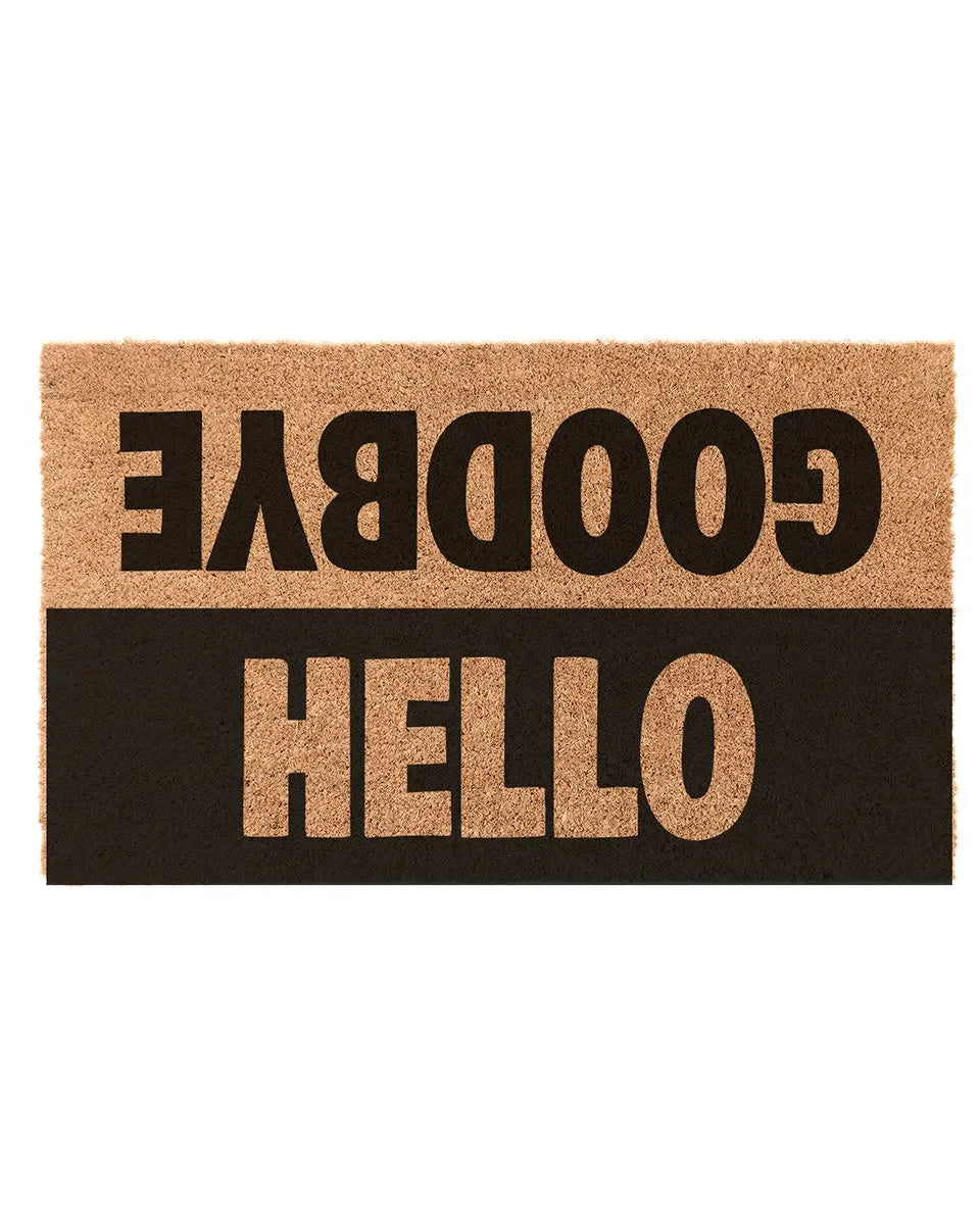 Hello Goodbye Color Block Coir Doormat Door Mats