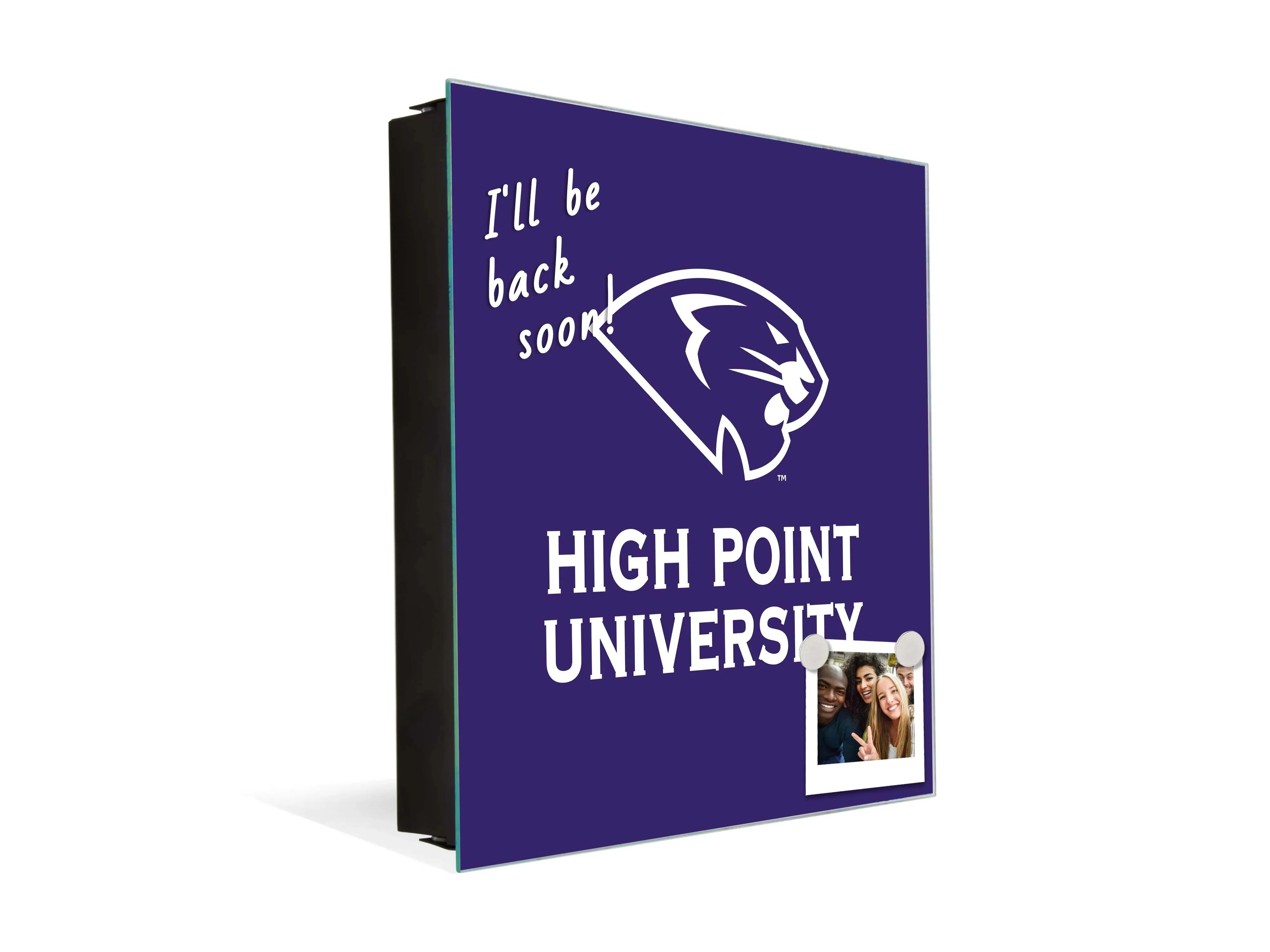 3-in-1 High Point University Panthers Magnetic Dry-Erase Key Box / Key Cabinet Key Box