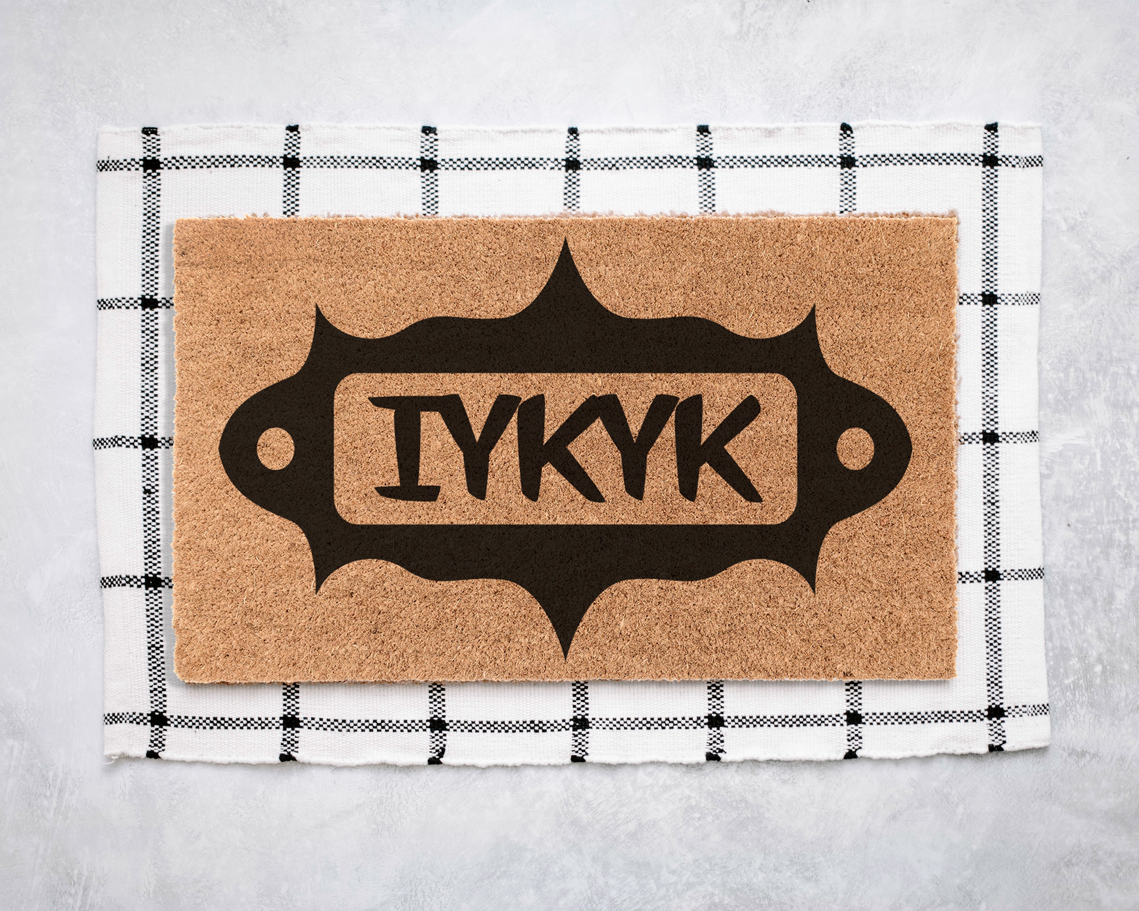IYKYK Coir Doormat Door Mats