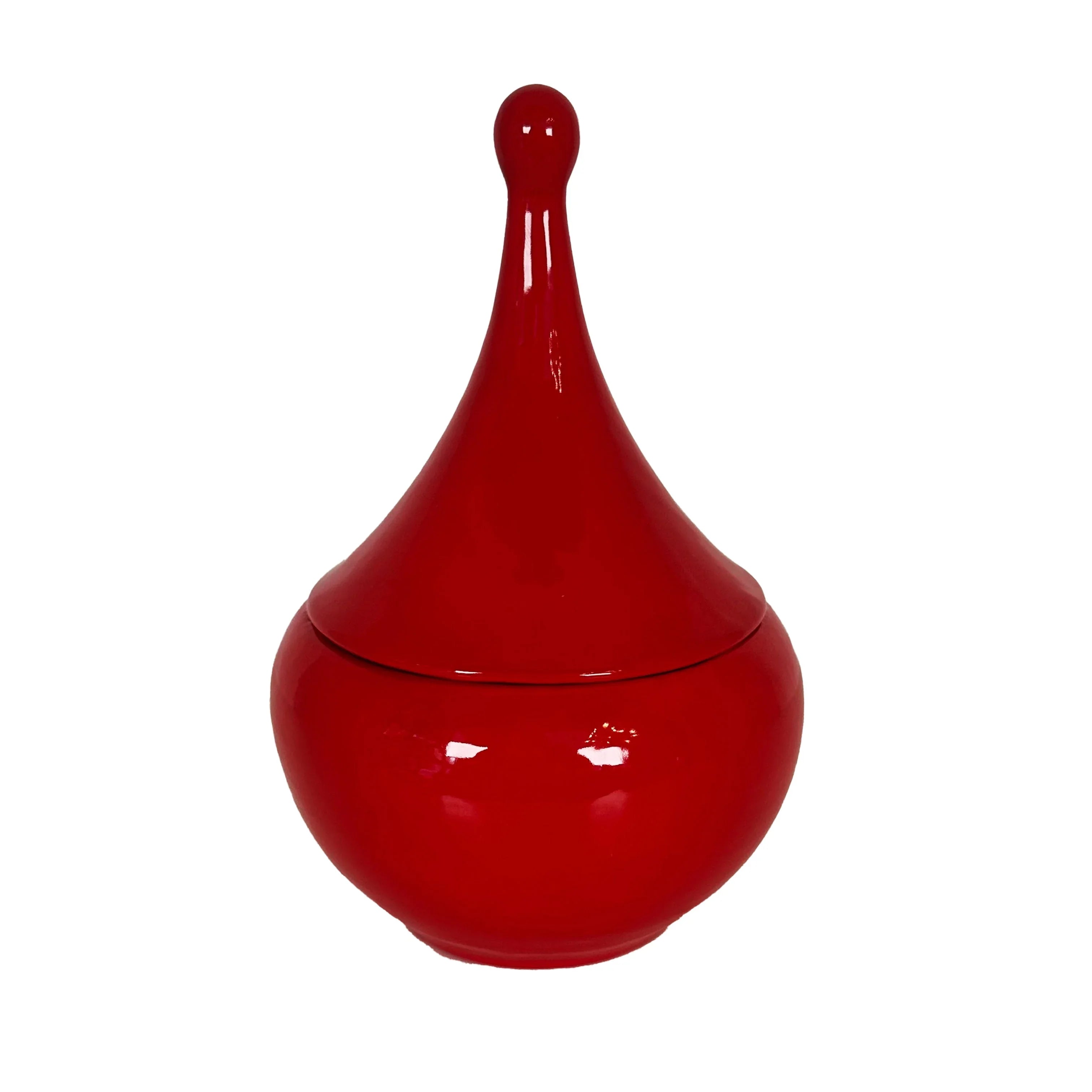 Teardrop Jars in Ruby Red | Modern Dorm Decor | Decorative Accents | Campus Greek Fit