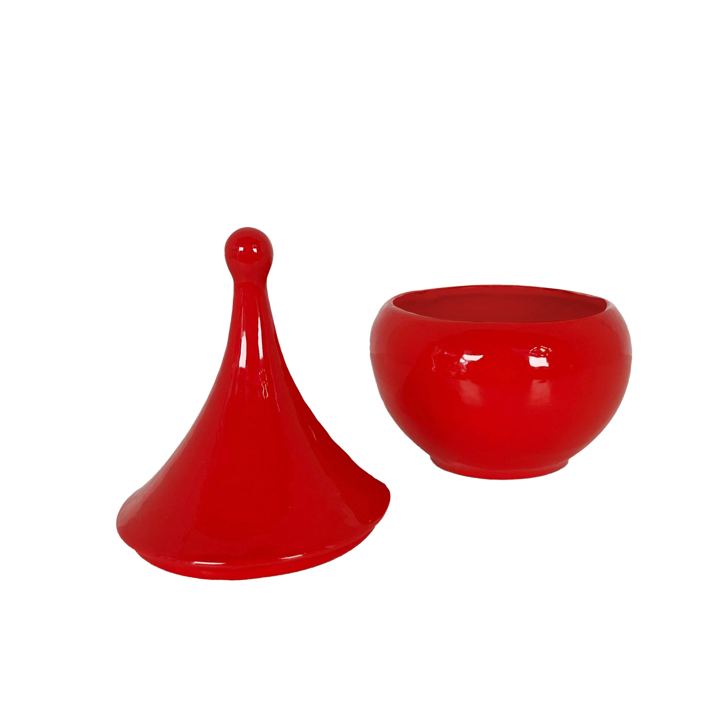 Teardrop Jars in Ruby Red | Modern Dorm Decor | Decorative Accents | Campus Greek Fit
