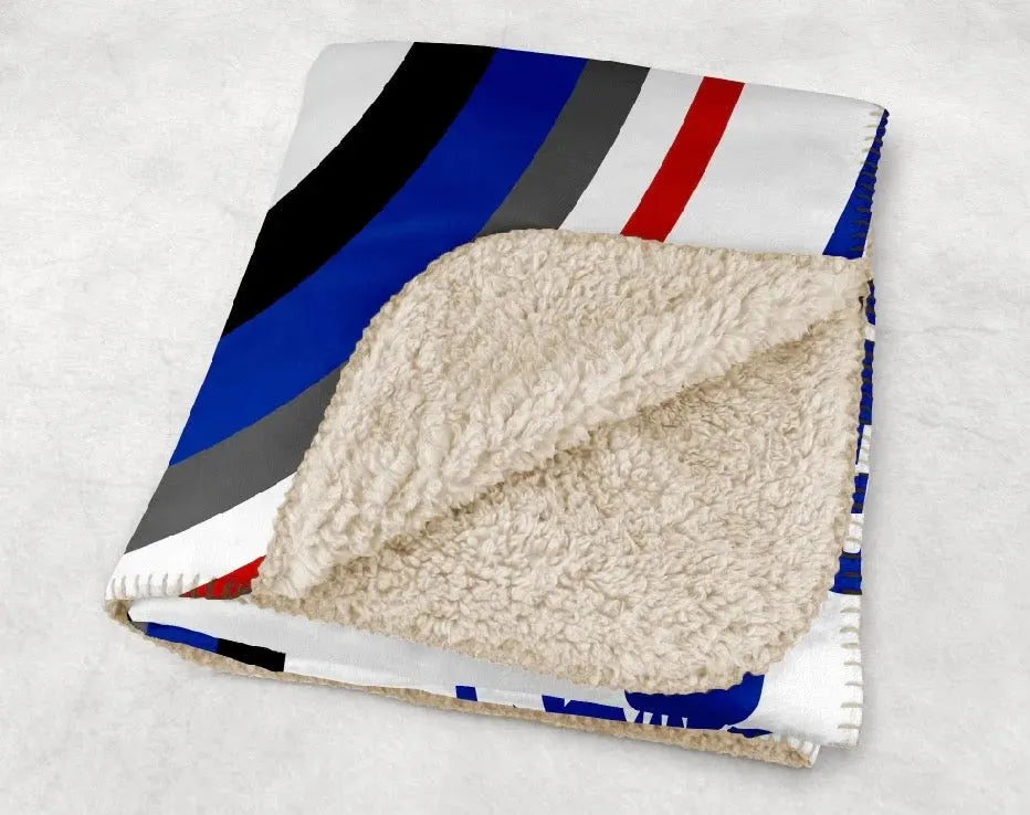 Georgia State XL 60x80 Sherpa Blanket - Bullseye Throw Blankets