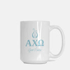 Alpha Chi Omega Personalized Mug Deluxe 15 oz. - Greek Letters Olympus Drinkware