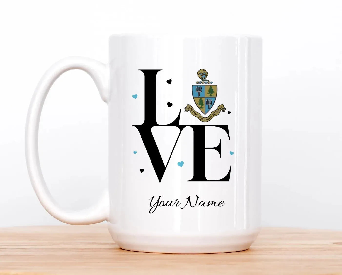 Tri Delta Personalized Mug Deluxe 15 oz. - LOVE Drinkware