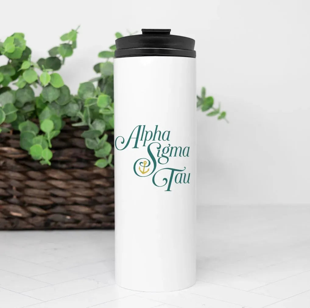 Alpha Sigma Tau Thermal Tumbler - Traditional 16 oz. Drinkware