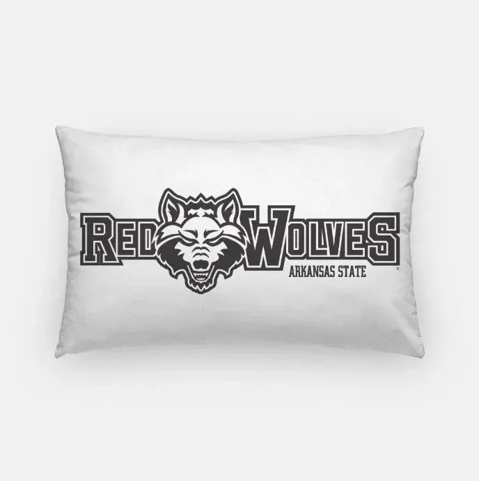 Red Wolves Lumbar Pillow Cover Pillow Covers