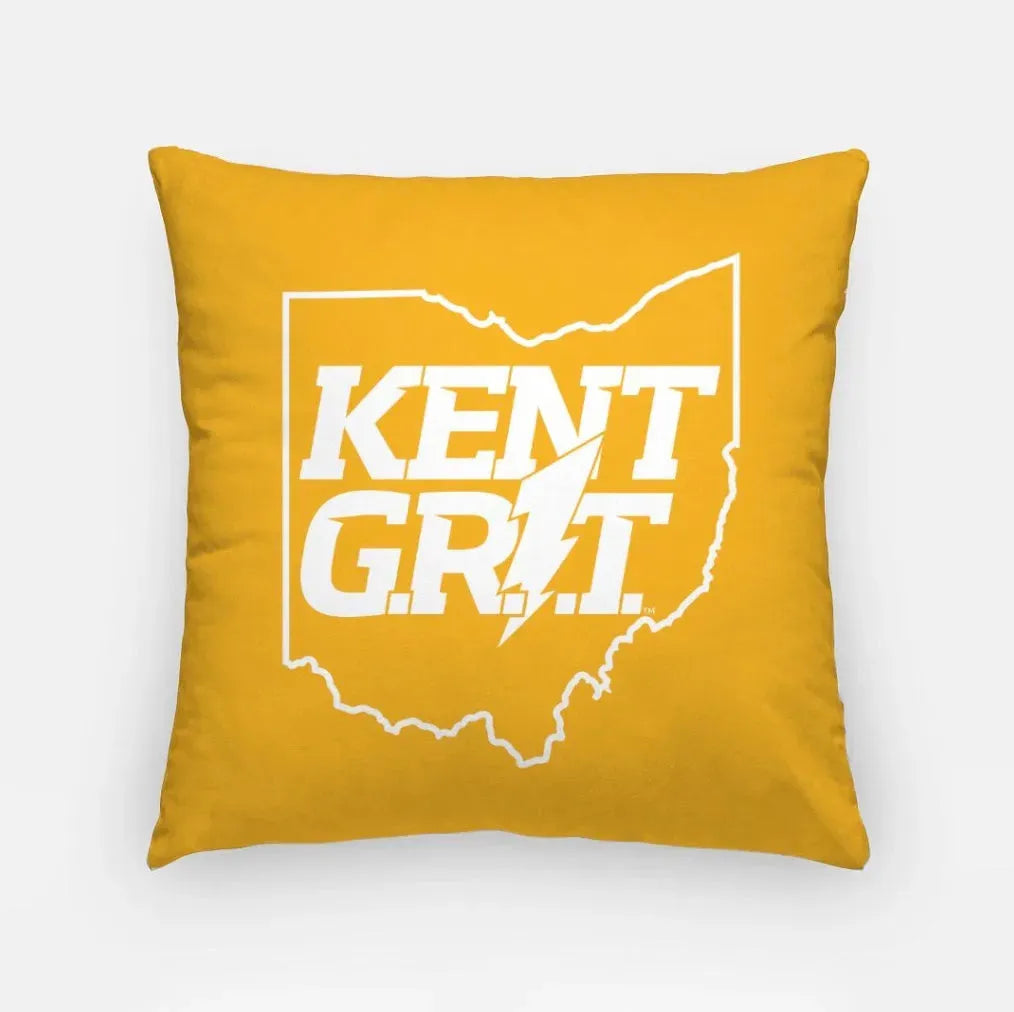 Kent Grit 18" Throw Pillow Cover Gold Pillow Covers