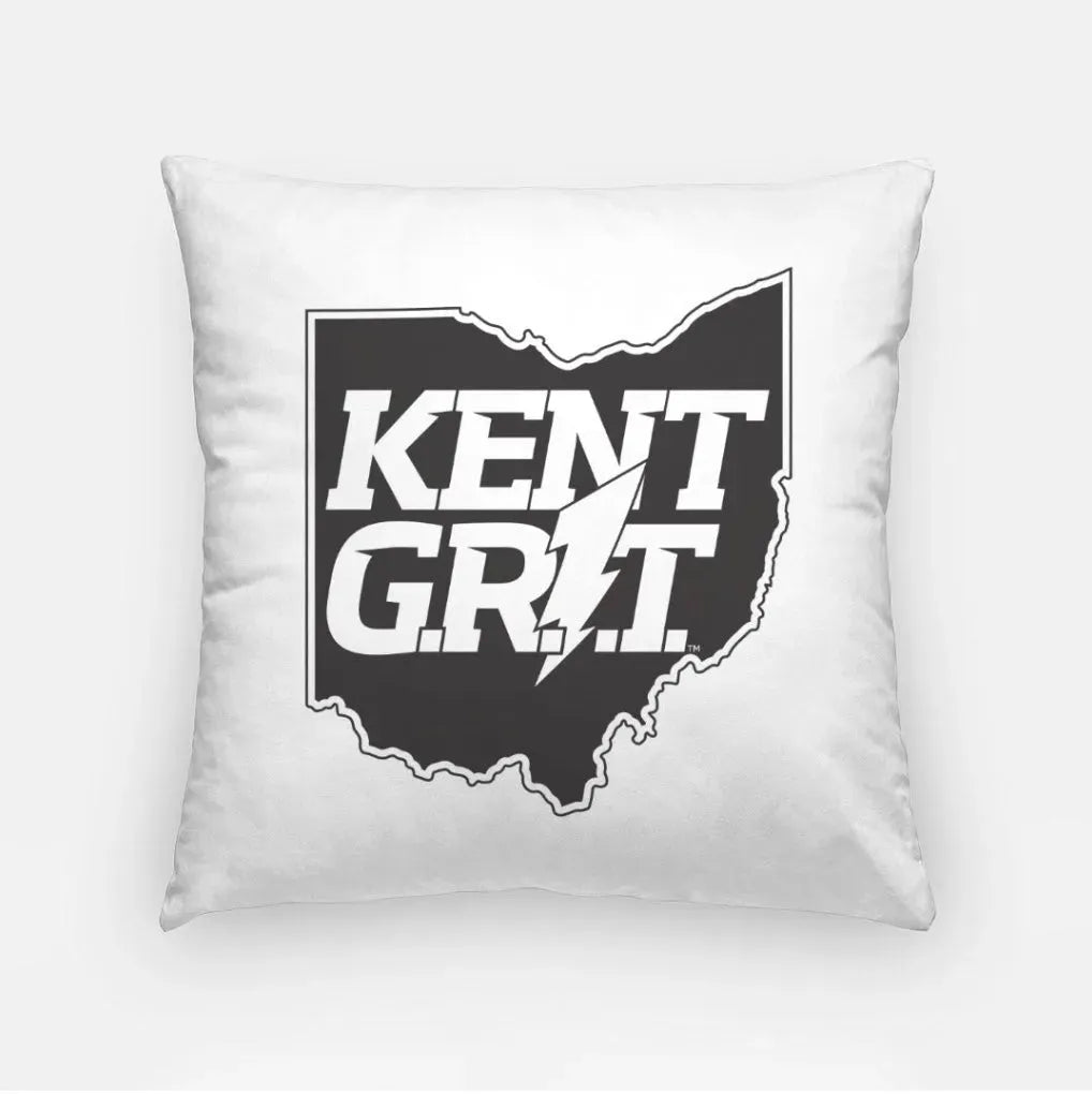 Kent Grit 18" Throw Pillow Cover White Black Pillow Covers