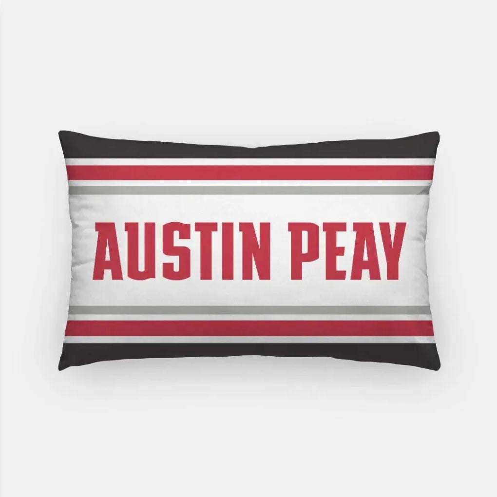 Austin Peay State Lumbar Pillow Cover - Stripes Austin Peay Pillow Covers
