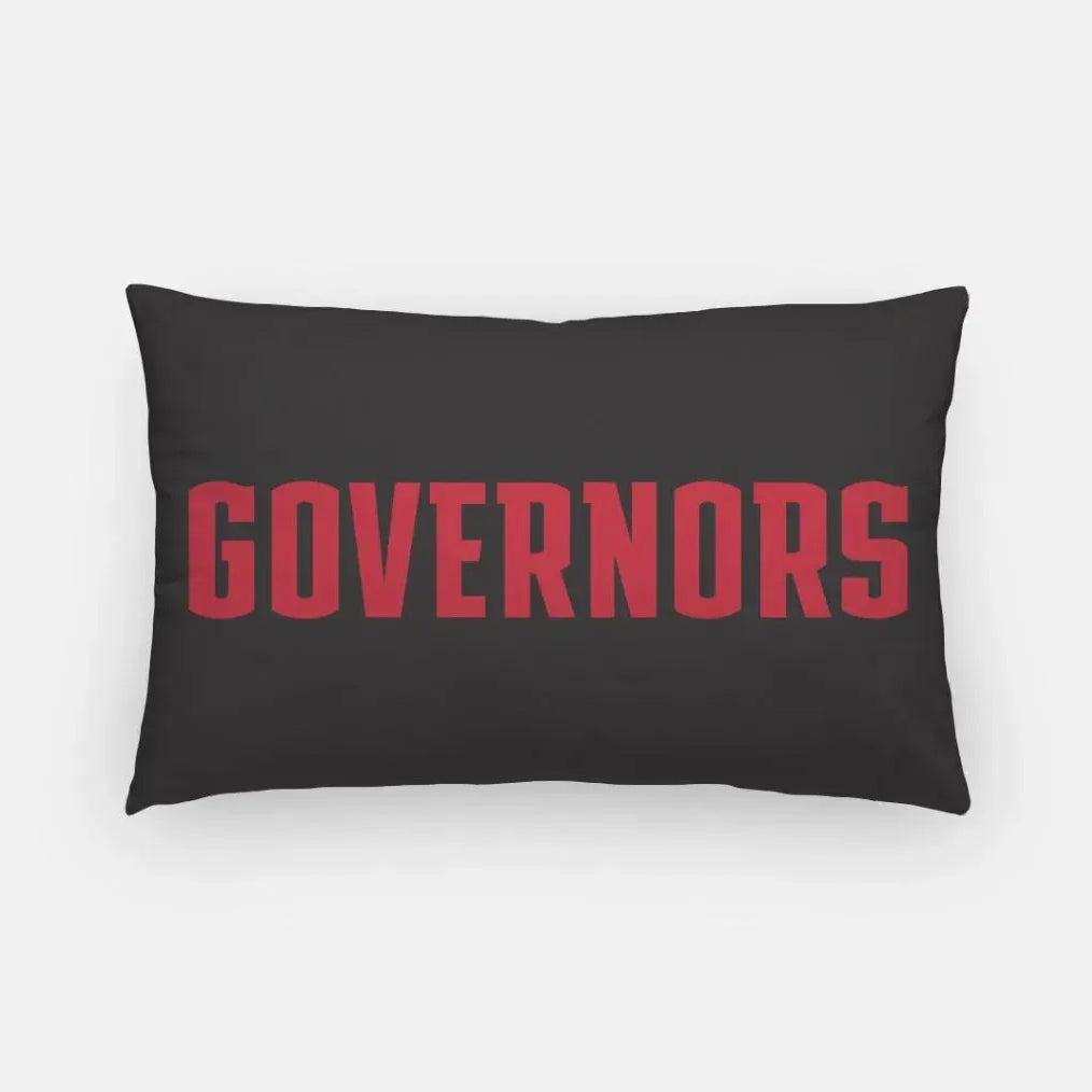 Austin Peay Lumbar Pillow Cover - Governors Black Red Pillow Covers