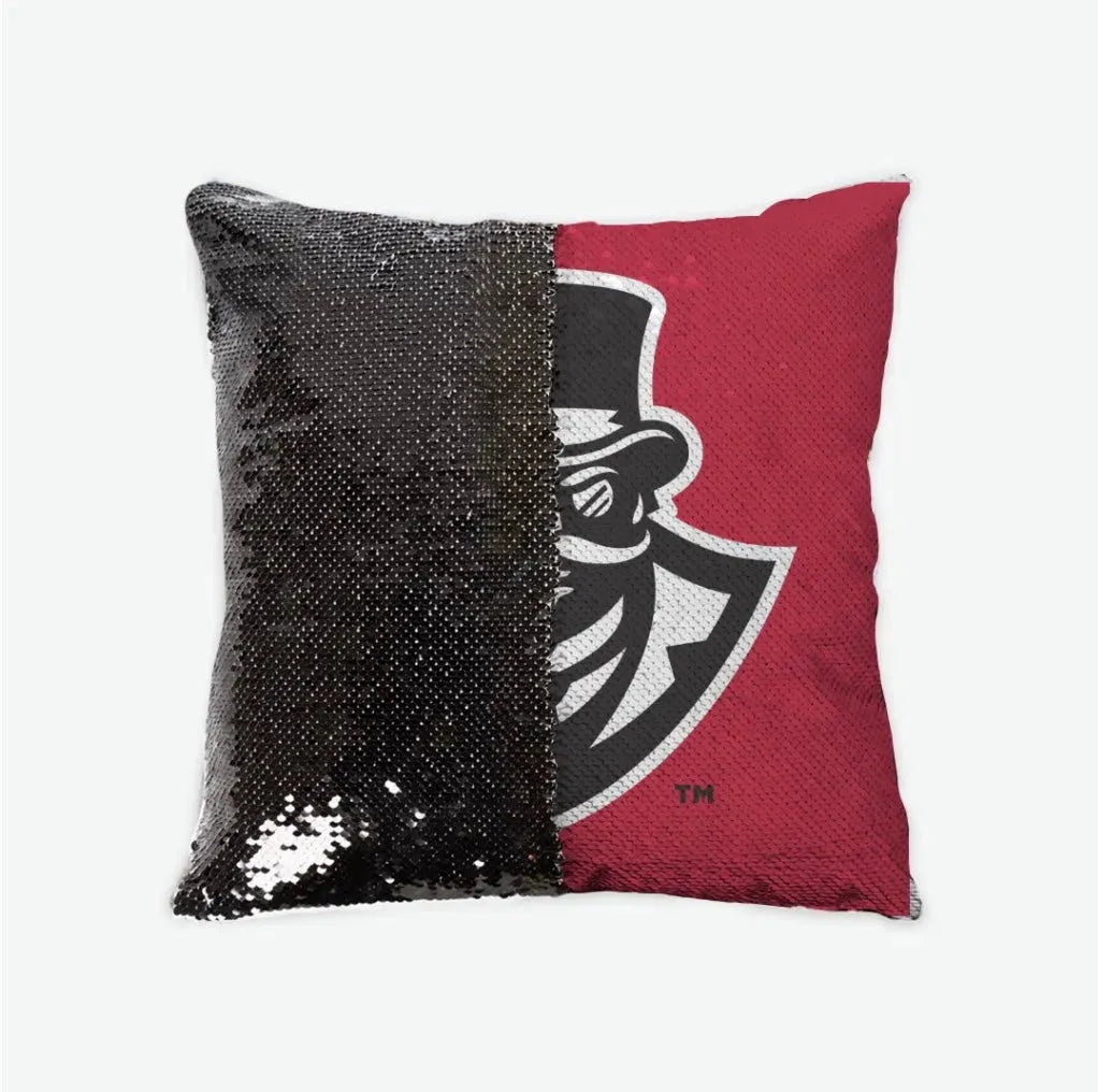 Austin Peay State University Sequin Pillow Cover Red Black Pillow Covers