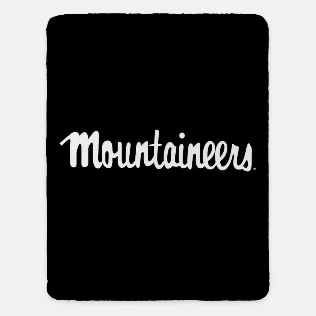 Appalachian State XL 60x80 Mountaineers Blanket White Throw Blankets