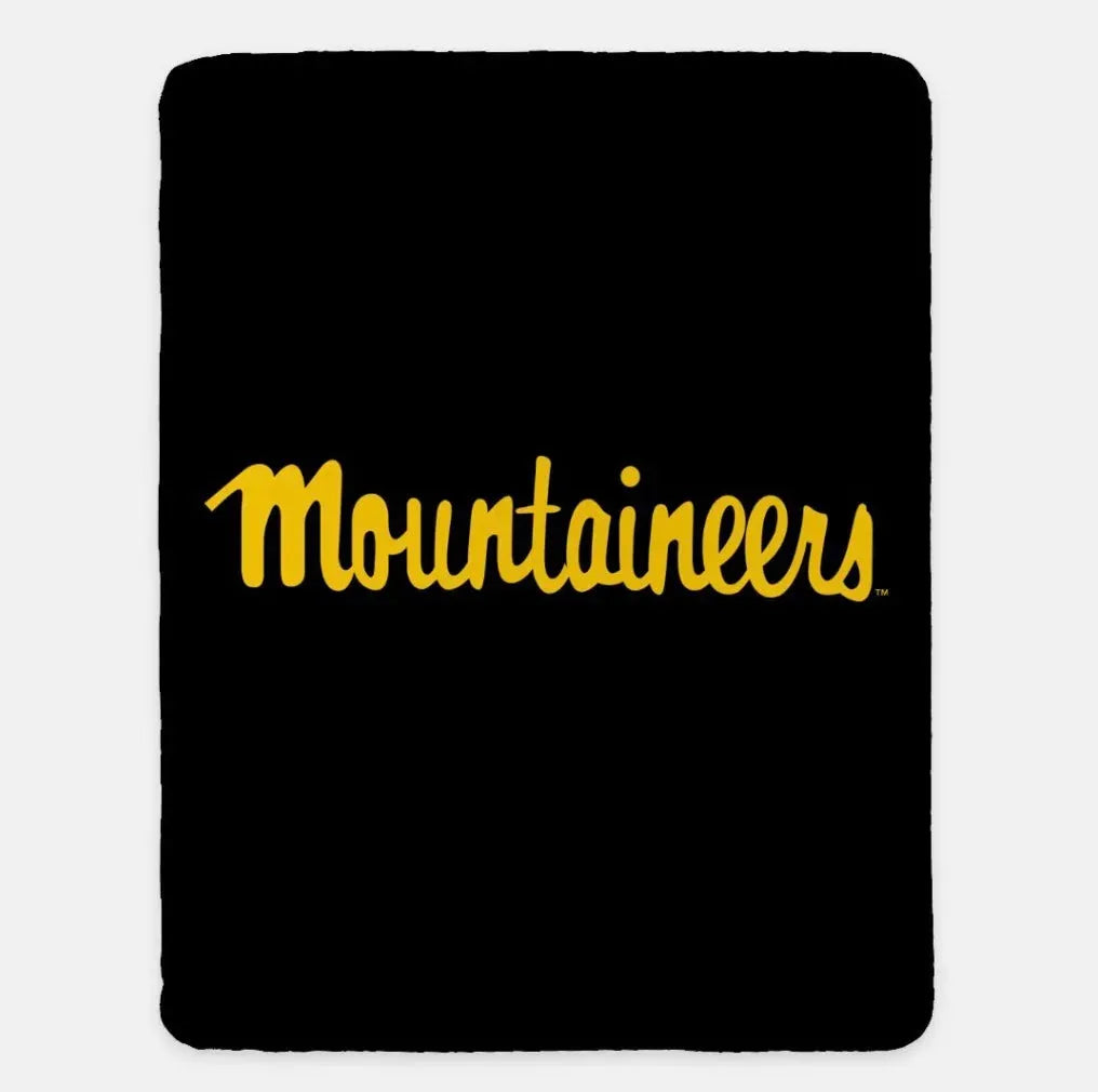 Appalachian State XL 60x80 Mountaineers Blanket Gold Throw Blankets