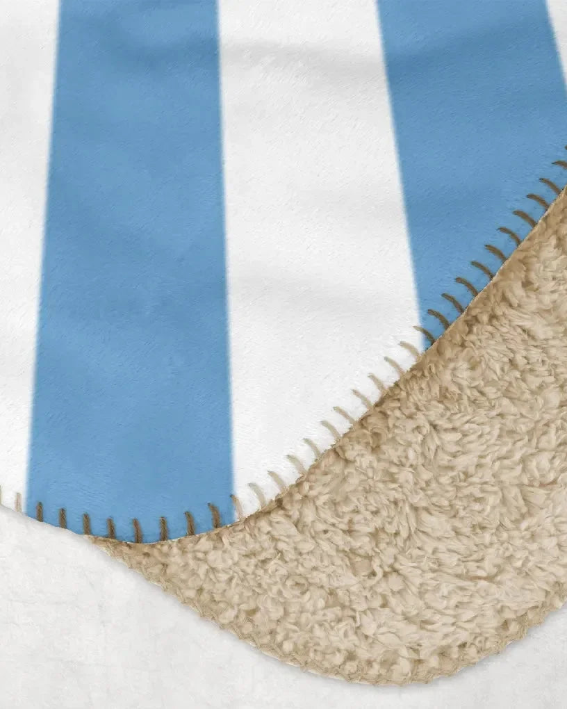 Sigma Delta Tau XL 60x80 Sherpa Throw Blanket - Starburst Crest Throw Blankets