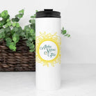 Alpha Sigma Tau Thermal Tumbler 16 oz. - Rose Sketch Frame Drinkware