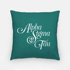 Alpha Sigma Tau 18" Traditional Throw Pillow Cover Emerald Pillow Covers