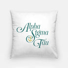 Alpha Sigma Tau 18" Traditional Throw Pillow Cover Full Color Pillow Covers