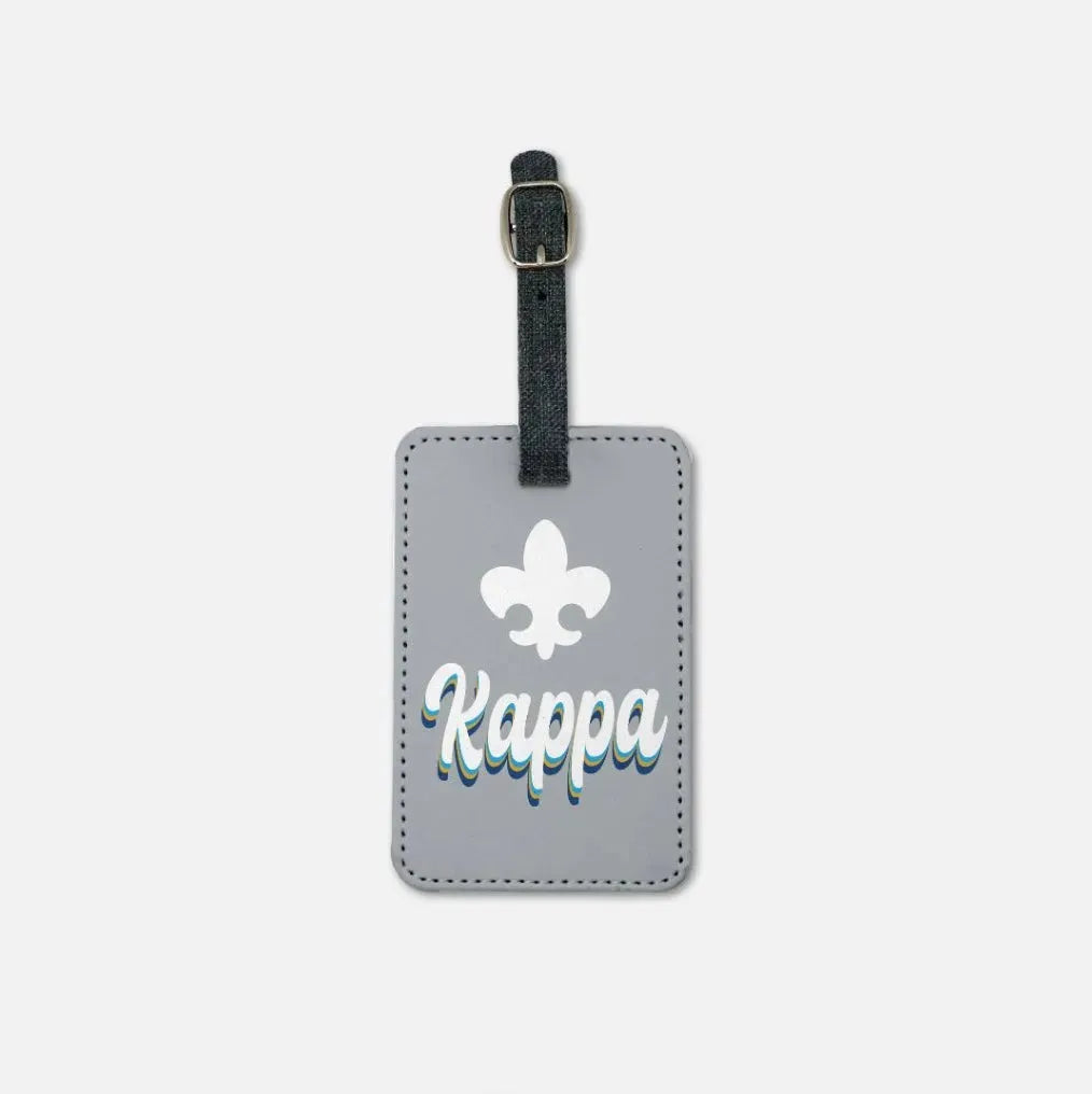 Kappa Kappa Gamma Luggage Tag - Retro (Set of 2) Luggage Tags