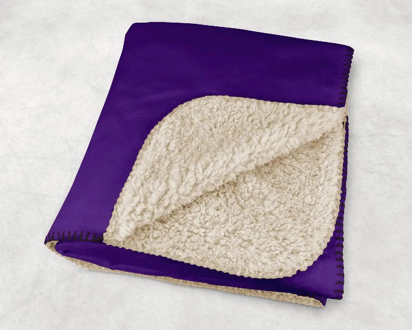 Delta Phi Epsilon XL 60x80 Sherpa Throw Blanket - Stripes Throw Blankets