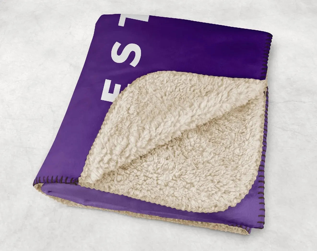 Delta Phi Epsilon XL 60x80 Sherpa Throw Blanket - Gradient Throw Blankets