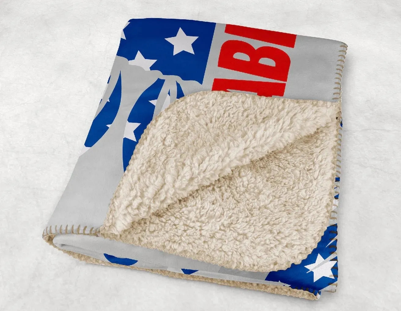 Kappa Delta XL 60x80 Sherpa Throw Blanket - American Sunflower Throw Blankets