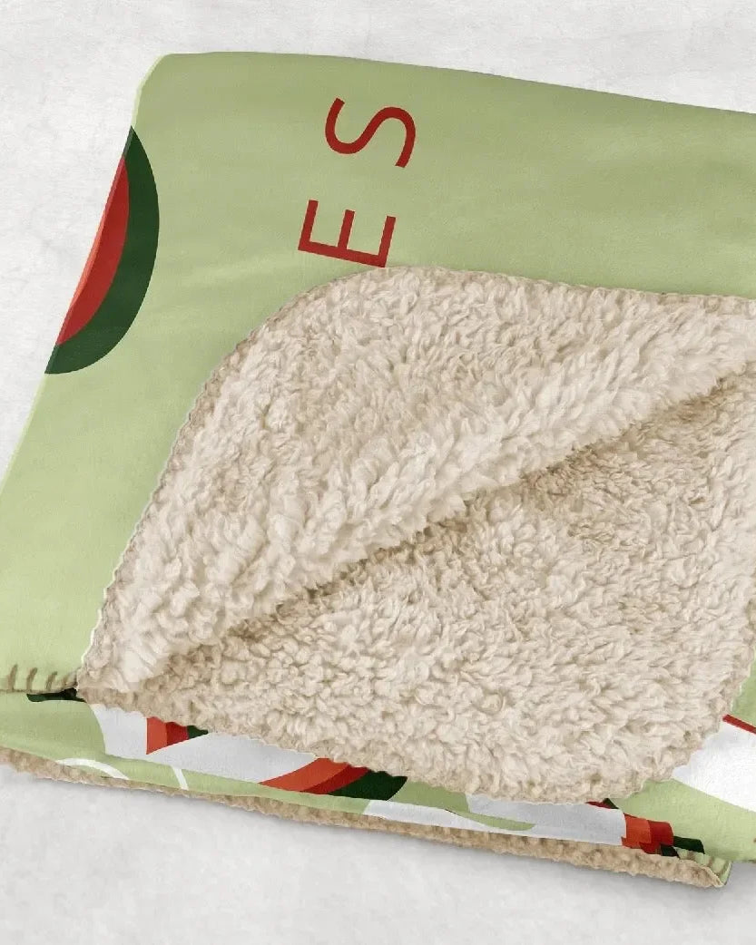 Kappa Delta XL 60x80 Sherpa Throw Blanket - Retro Throw Blankets