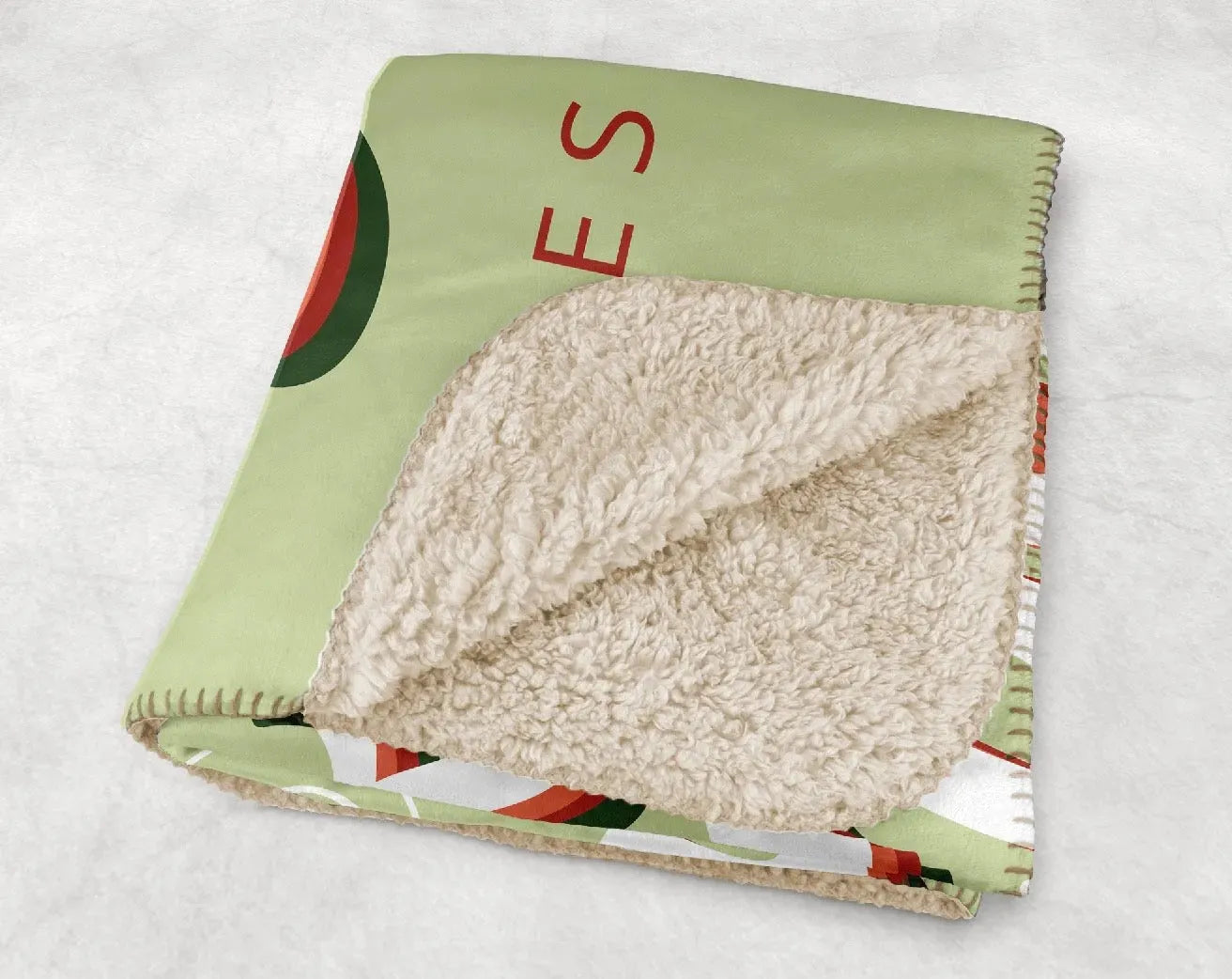 Kappa Delta XL 60x80 Sherpa Throw Blanket - Retro Throw Blankets