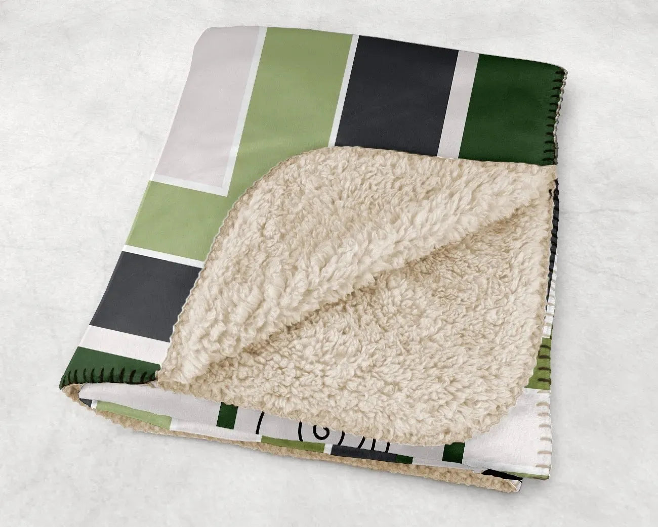 Kappa Delta XL 60x80 Sherpa Throw Blanket - Geo Throw Blankets