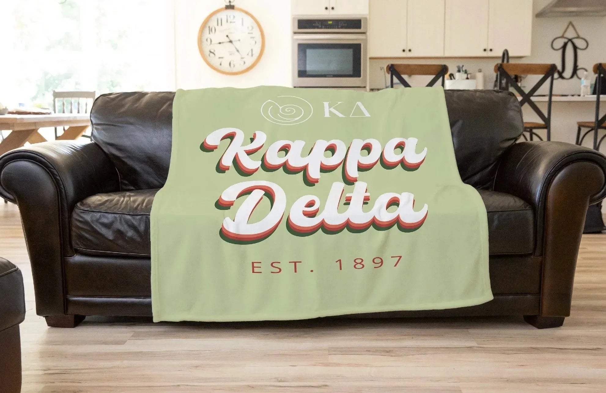 Kappa Delta XL 60x80 Sherpa Throw Blanket - Retro Throw Blankets
