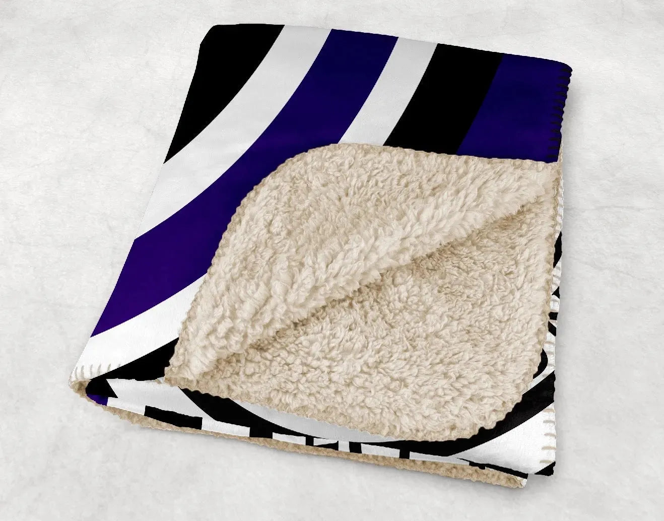 High Point University Sherpa Blanket - Bullseye XL 60"x80" Throw Blankets